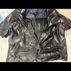 Biker leather jacket